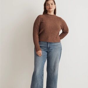 Madewell Brown Ribbed Sweater